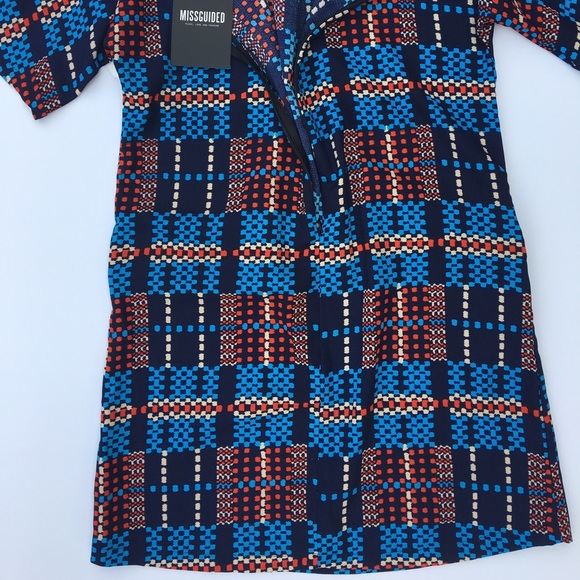 MISSGUIDED CHECKERED SHORT SLEEVED DRESS - Picture 8 of 8